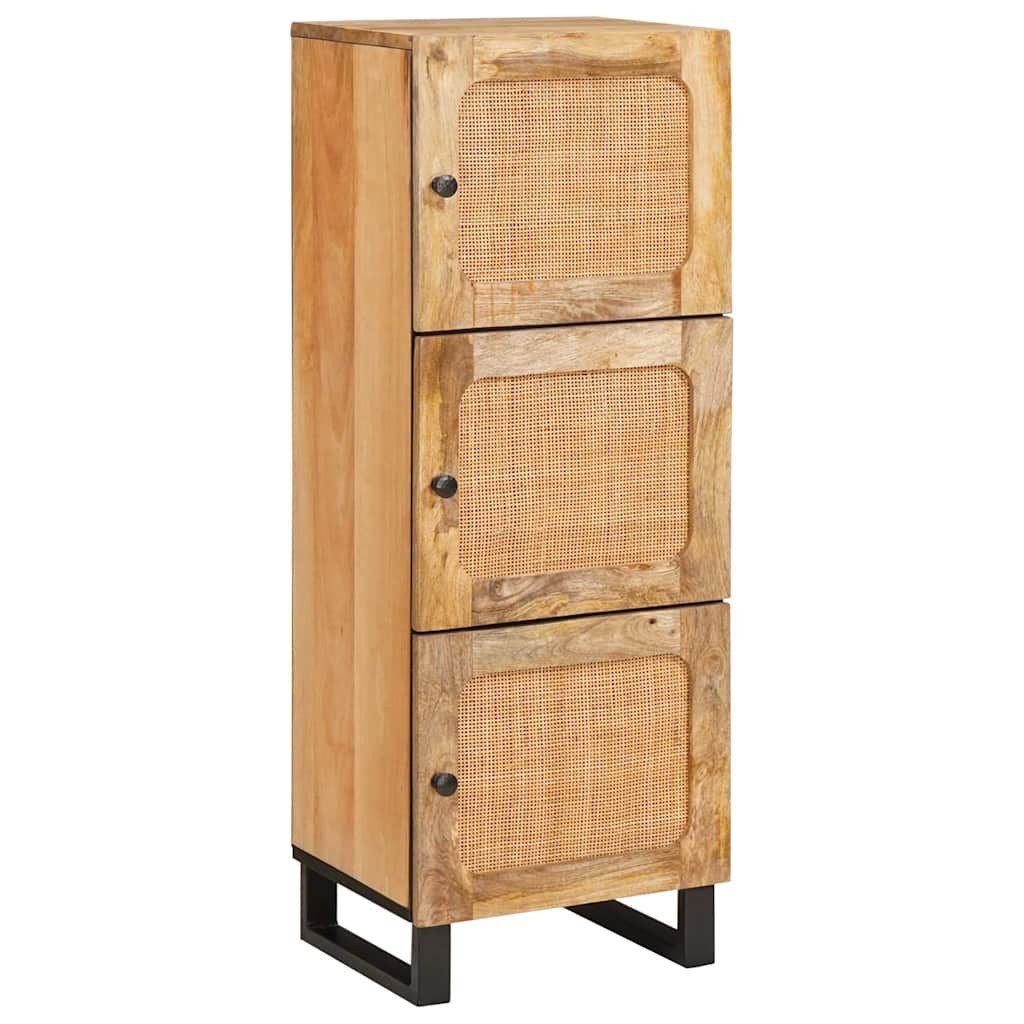 vidaXL Highboard, Highboard mit Speicher Braun 90 x 33 x 75 cm Massivholz Mango
