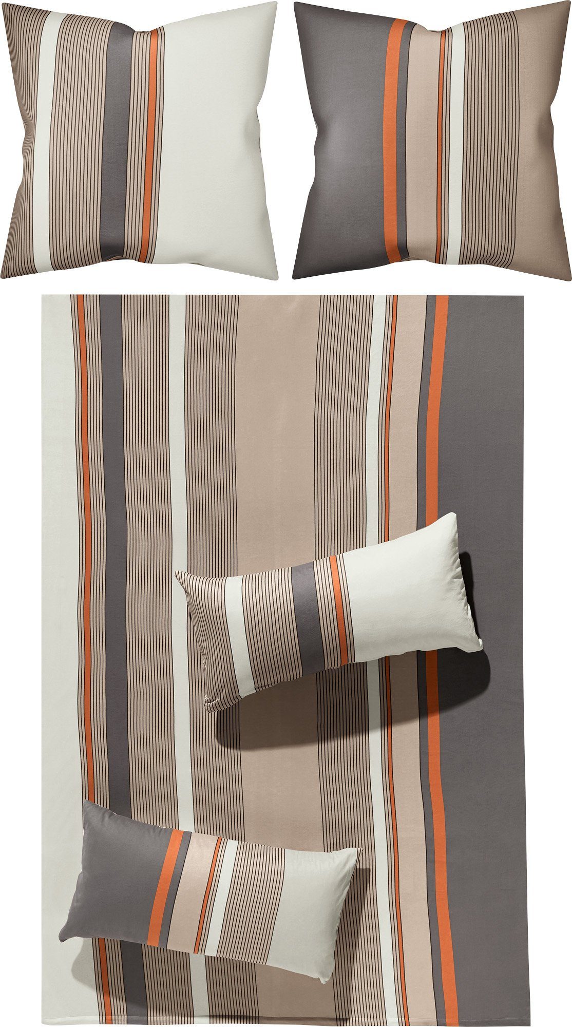 Erwin Müller Bettwäsche Bettwäsche, Jersey, Single-Jersey Streifen