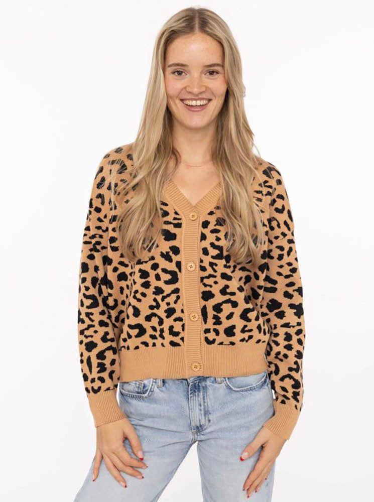 Zwillingsherz Strickpullover "Classic Leo" Animal-Muster günstig online kaufen