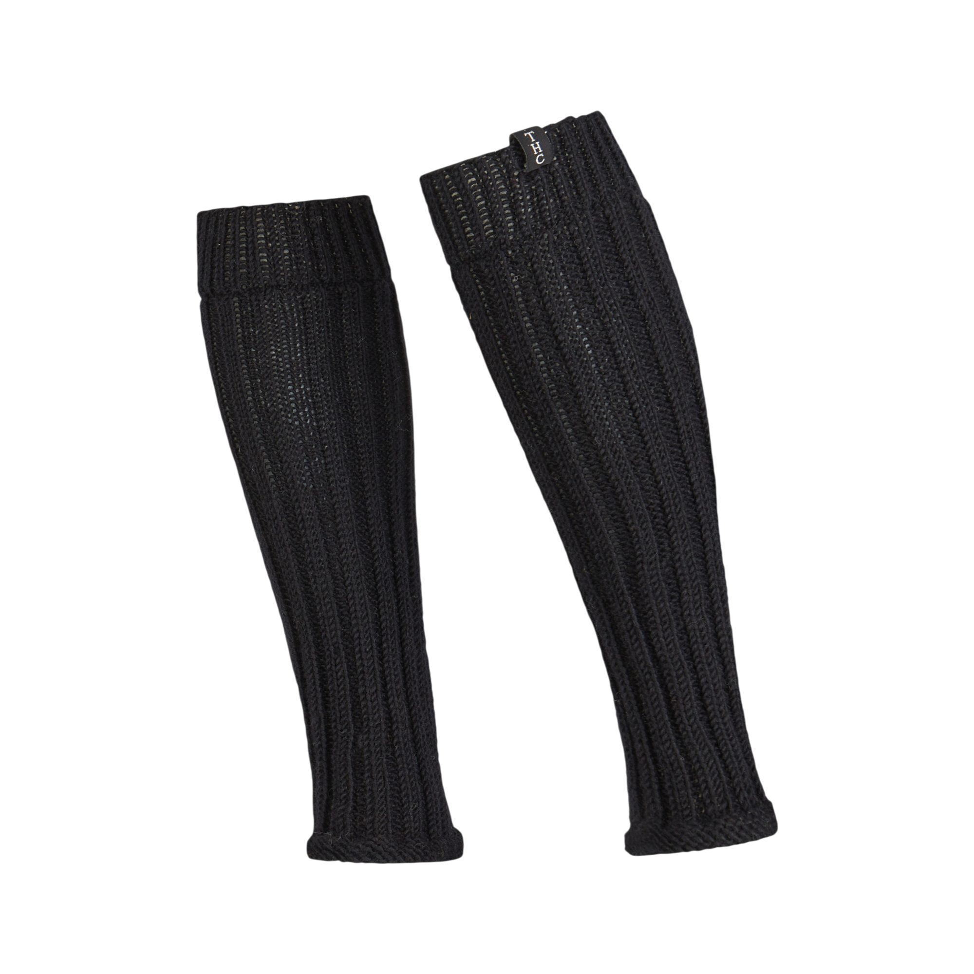 THC Natural Line Beinstulpen THC Schafwoll Stulpen schwarz (1 Paar, 1-St., 1 Paar) unten am Fuß leicht ausgestellt für den Schuh