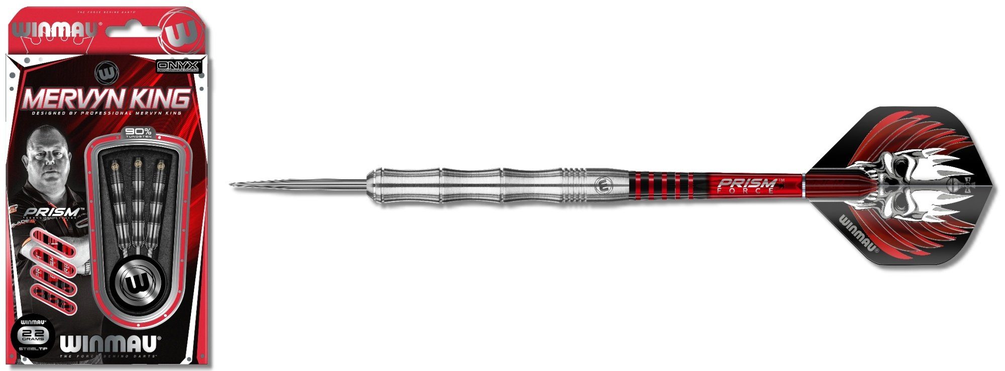 Colour g 26 1071 Dartpfeil g g, King und Winmau Winmau Silver 22 Mervyn 24 Steeldart