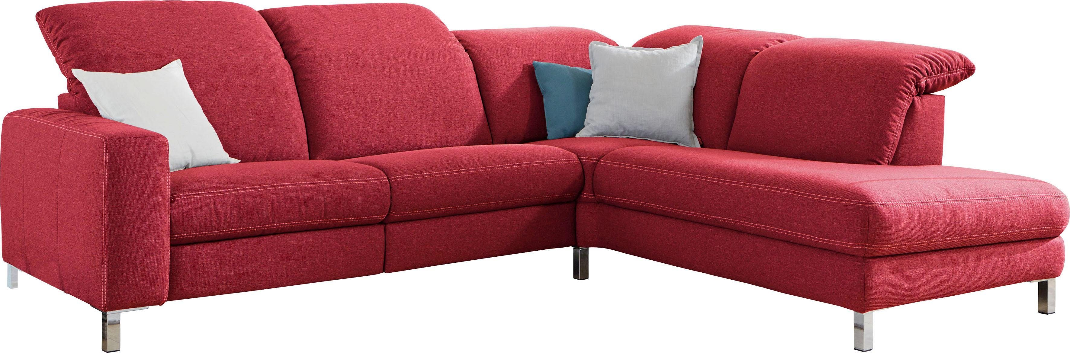3C Candy Ecksofa "Homely bequem und komfortabel, mit verstellbaren Kopfteil günstig online kaufen