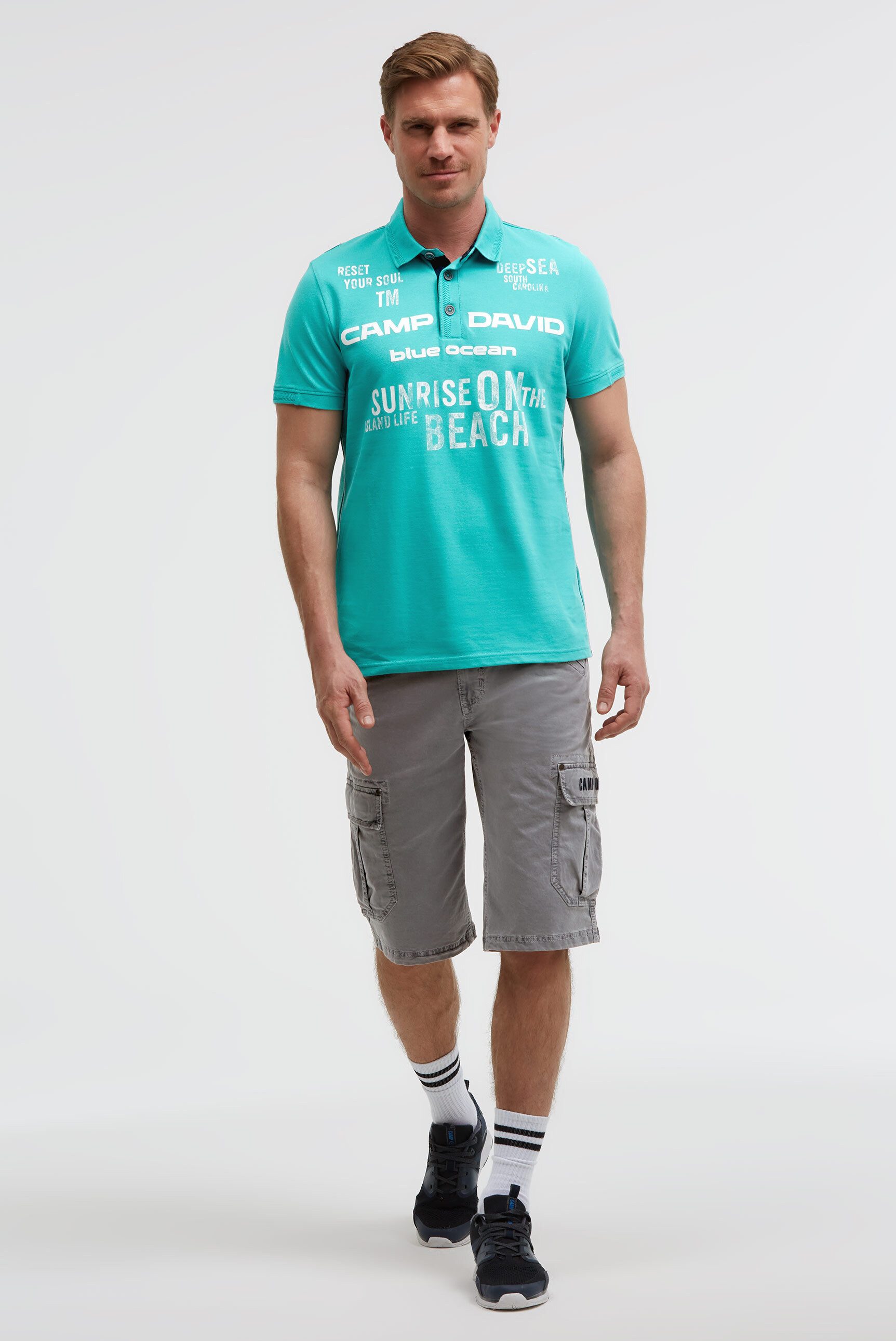 CAMP DAVID Poloshirt aus Baumwolle