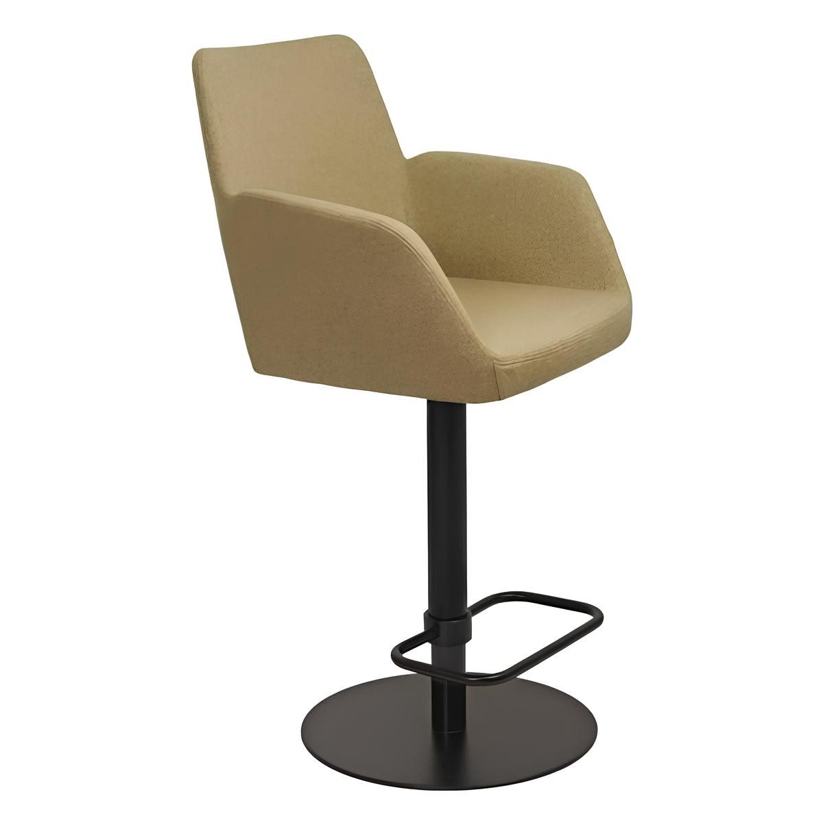 JVmoebel Barhocker Grüner Designer Metallstuhl mit hochwertiger Polsterung (1 St., 1x Barhocker), Made in Europa