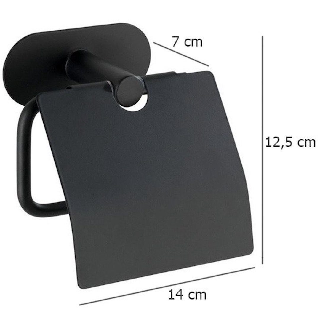 Faizee Möbel Toilettenpapierhalter Muro Toilettenpapierhalter Schwarz günstig online kaufen
