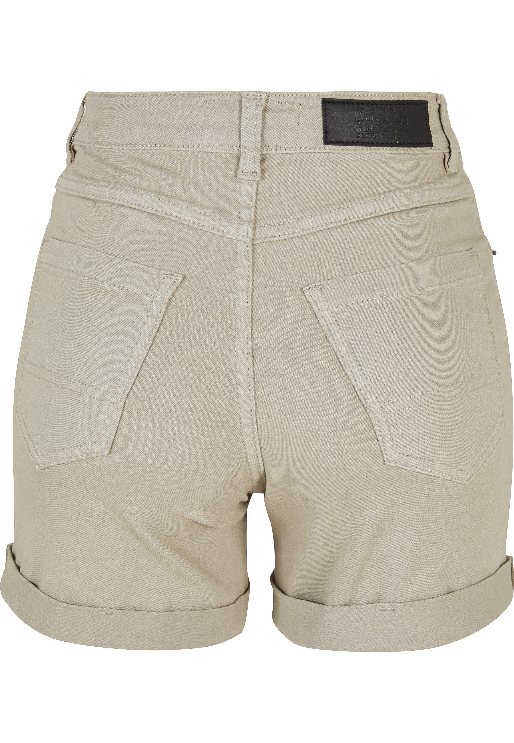 URBAN CLASSICS Shorts Urban Classics Damen Ladies Colored Strech Denim Shorts (1-tlg)