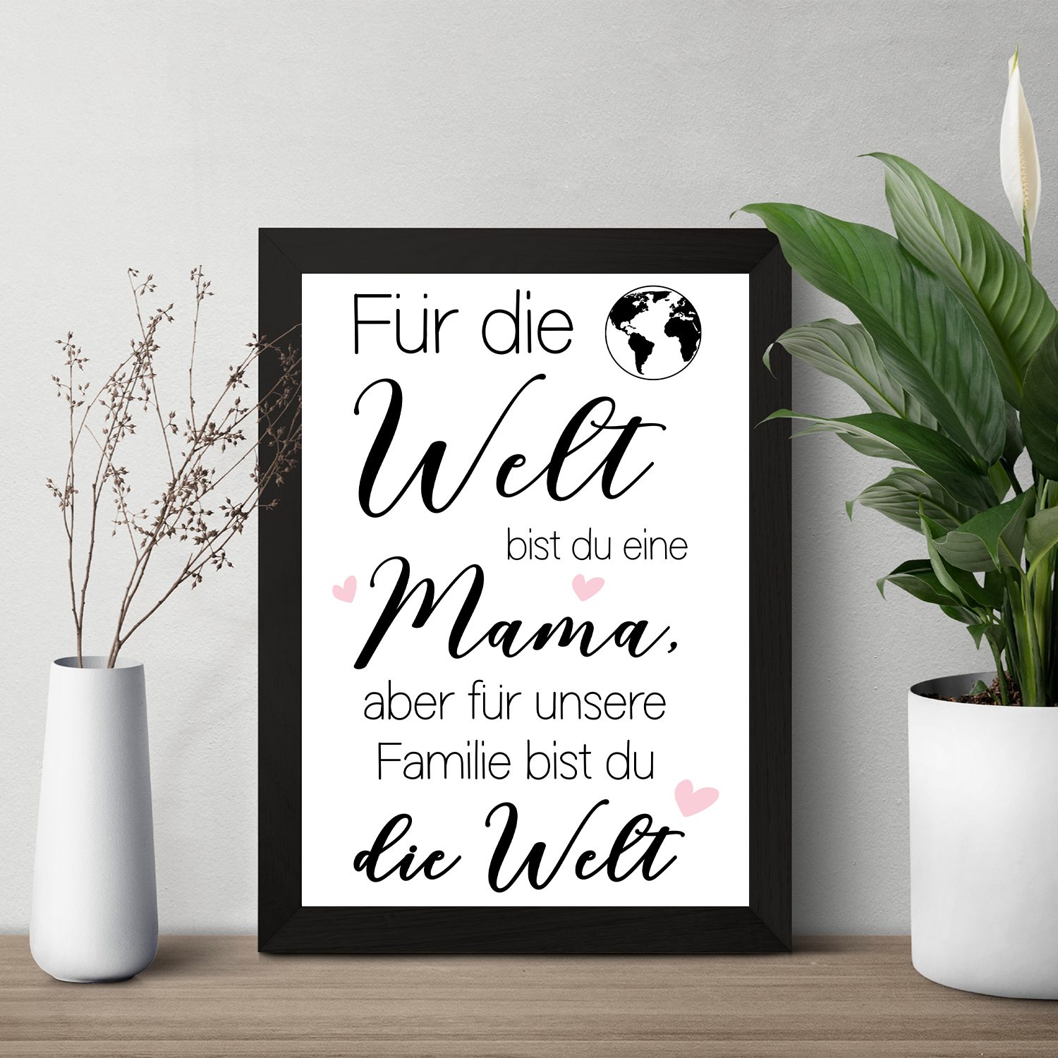 Tigerlino Poster Beste Mama der Welt Muttertag Geburtstag Geschenk Mama Spr günstig online kaufen