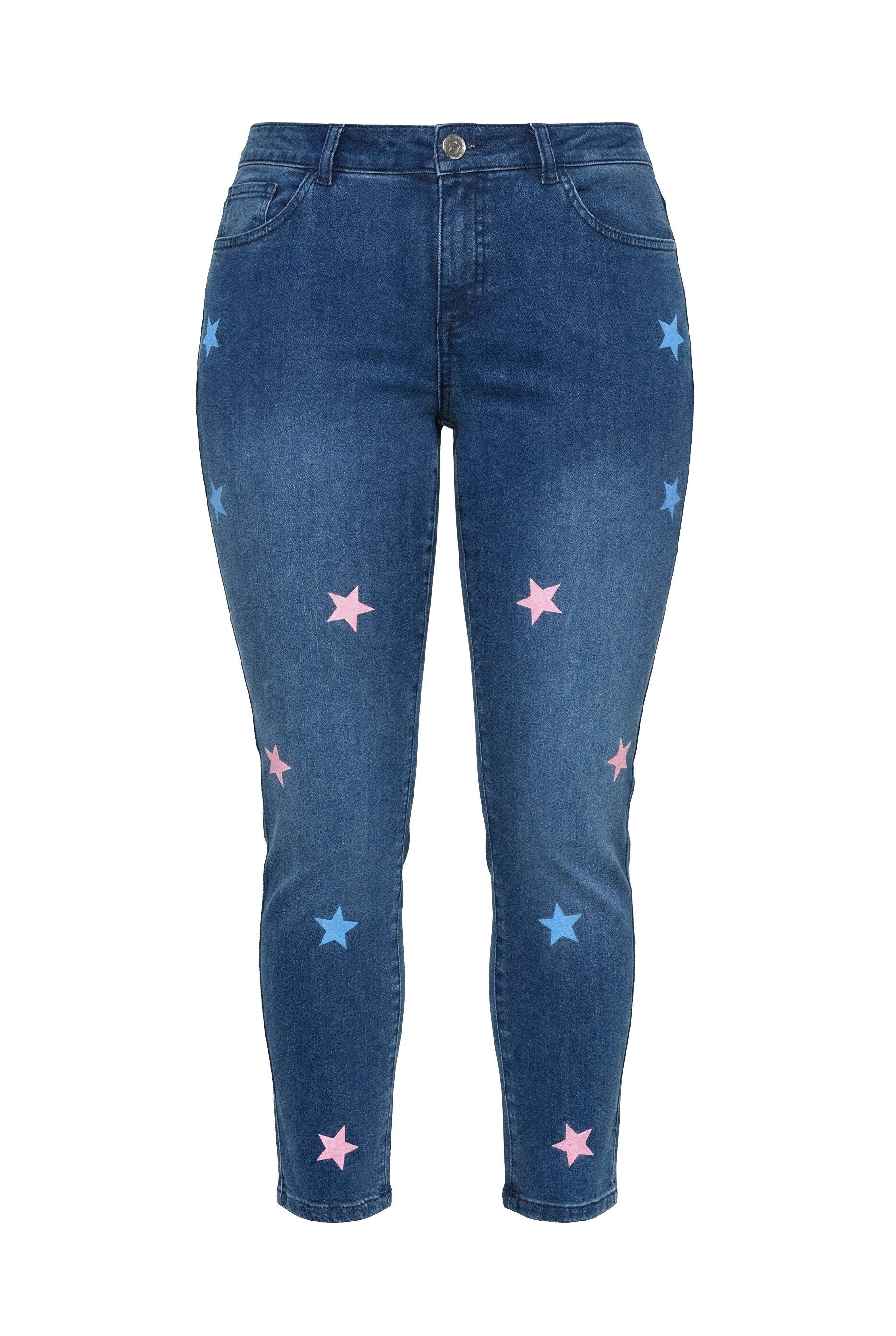 Angel of Style Regular-fit-Jeans Jeans Emma Slim Fit 5-Pocket Sterne günstig online kaufen