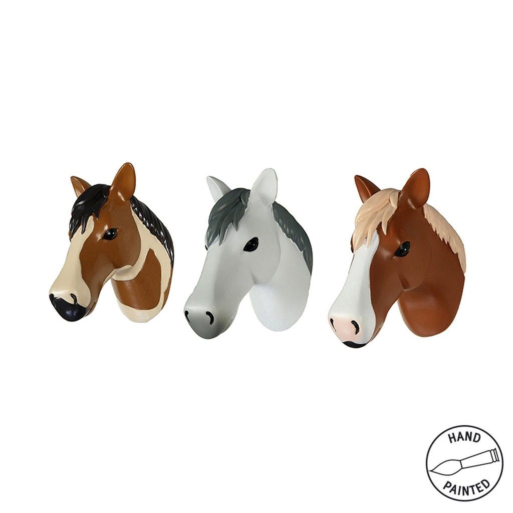Capventure Wandhaken Wandhaken Kleiderhaken Garderobe Haken 3'er Set THE ZOO HORSE 1111020