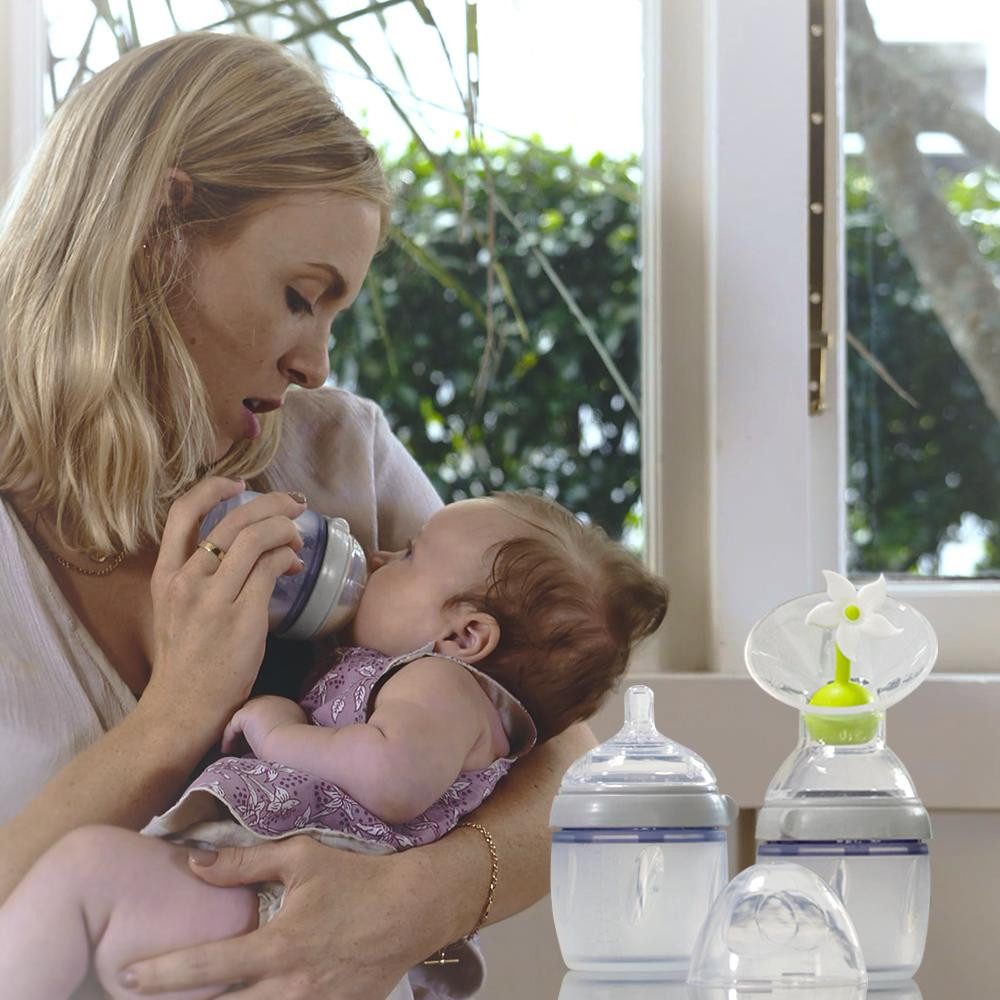 Haakaa Handmilchpumpe Generation 3 Pumpe und Schoppen Set