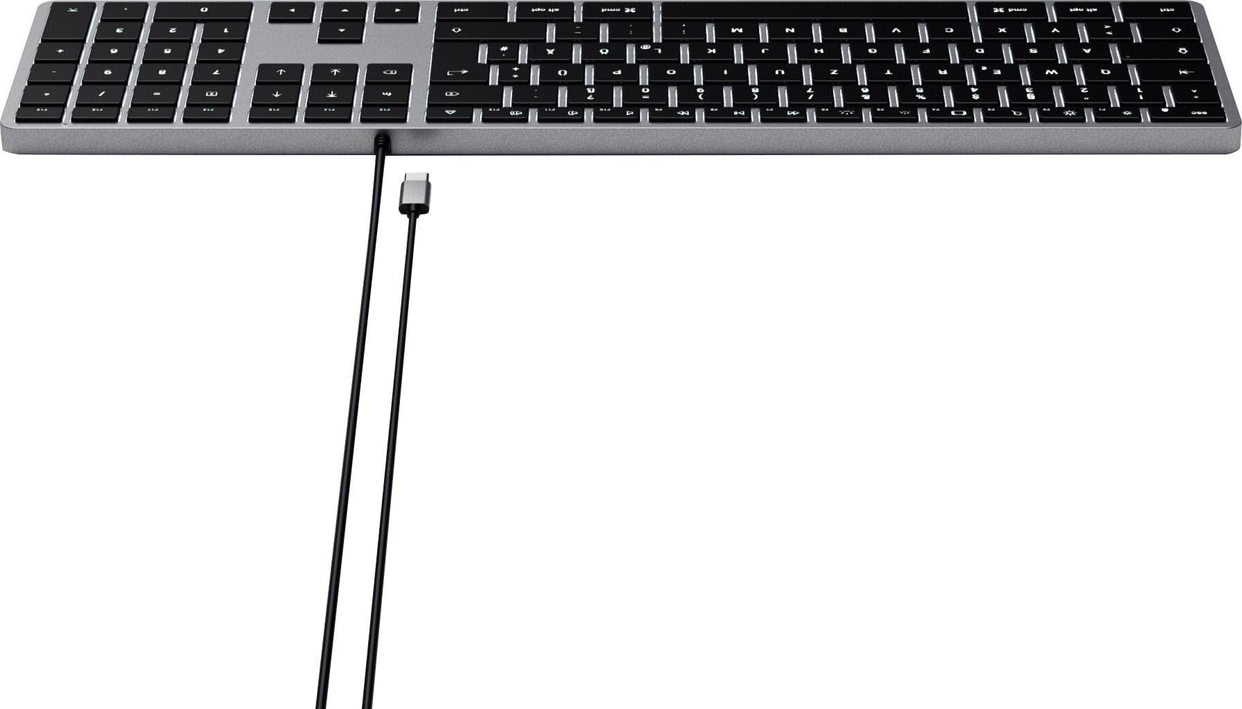 Satechi Slim W3 USB-C Wired Keyboard-DE (German) Tastatur