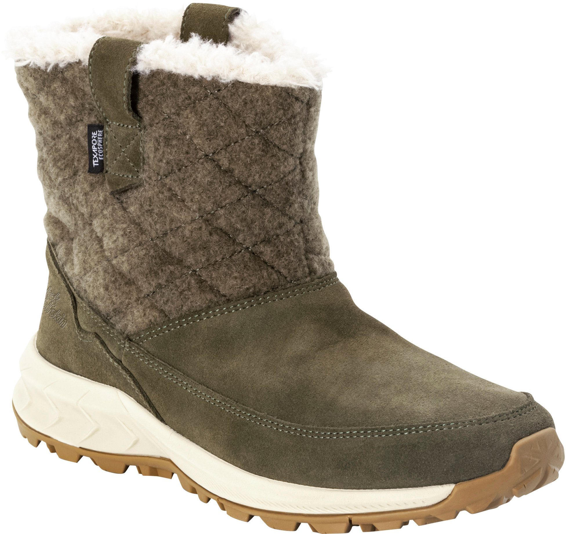 Jack Wolfskin QUEENSTOWN TEXAPORE BOOT W Schlupfboots Winterboots, Snowboots, Winterschuhe, wasserdicht und gefüttert