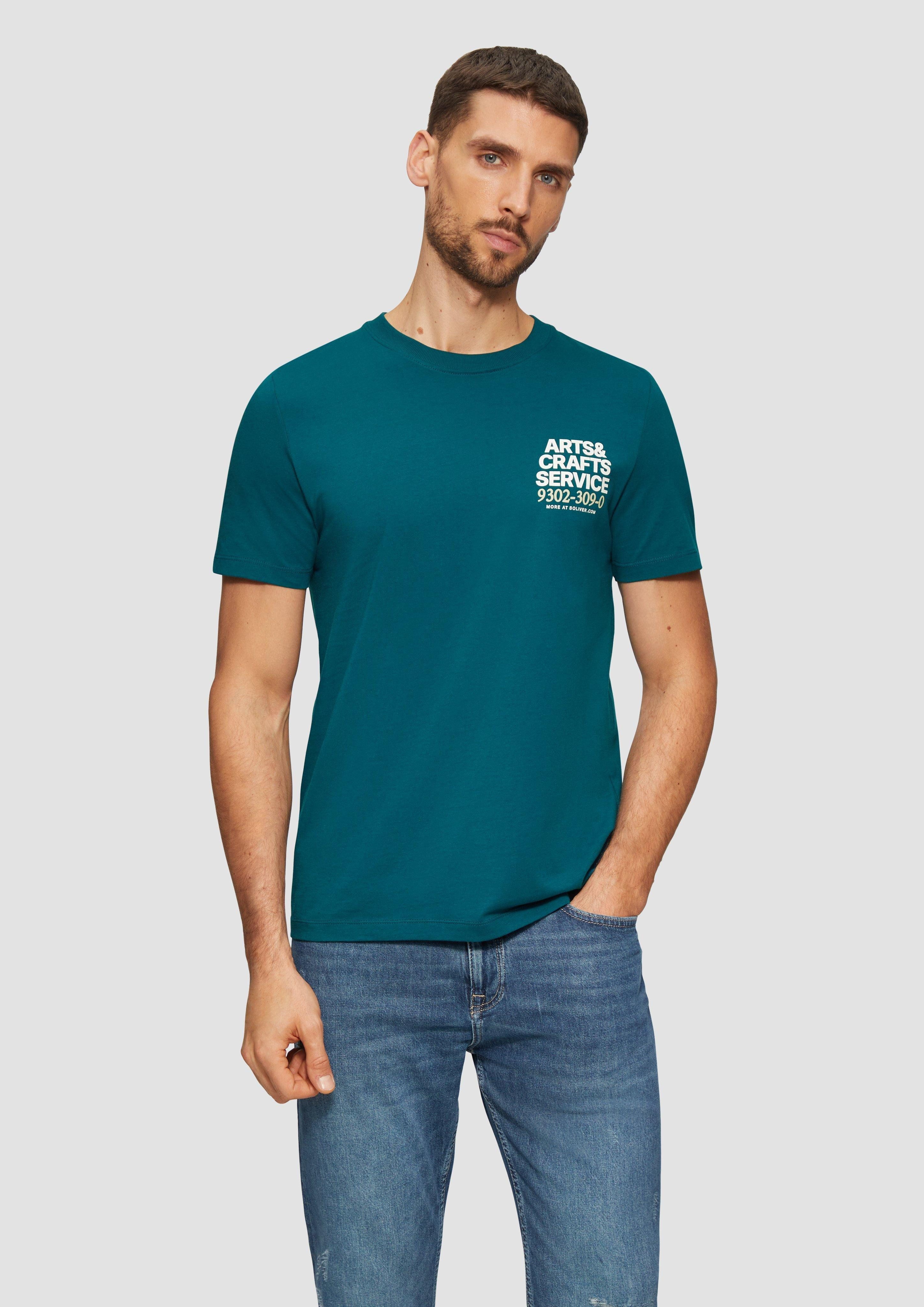s.Oliver Kurzarmshirt T-Shirt mit Crew Neck günstig online kaufen