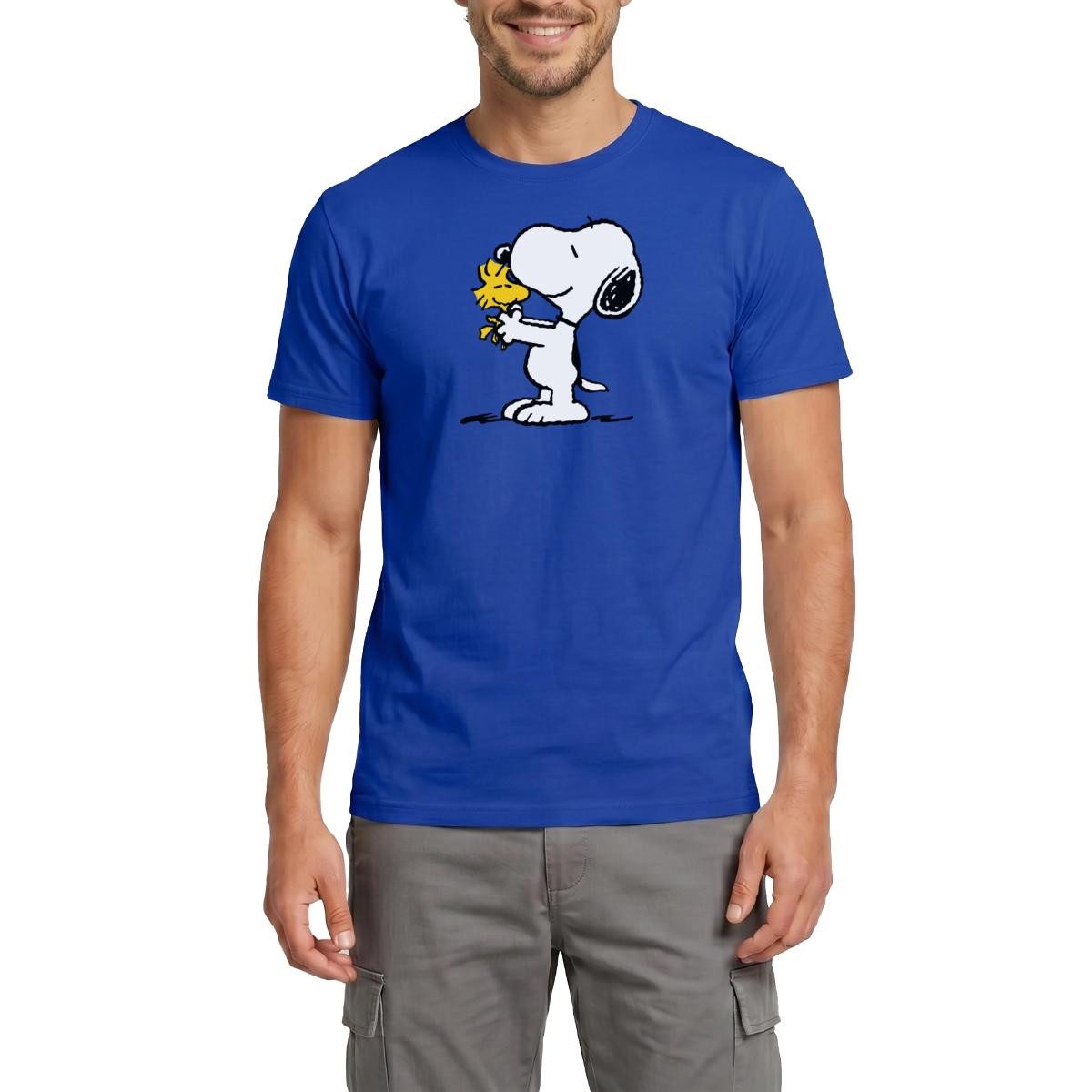 Spreadshirt T-Shirt Peanuts Snoopy Und Woodstock Männer T-Shirt (1-tlg)