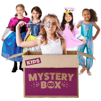 Rubie´s Kostüm Disney Mystery Box für Mädchen mit 3 Überraschungs, Zauberhafte Disney Kostümbox für Mädchen mit 3 Überraschungskostü