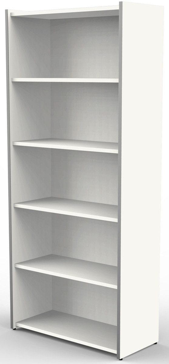 Aktenregal Ordnerregal Leonardo 80x38x183cm 5 OH weiß