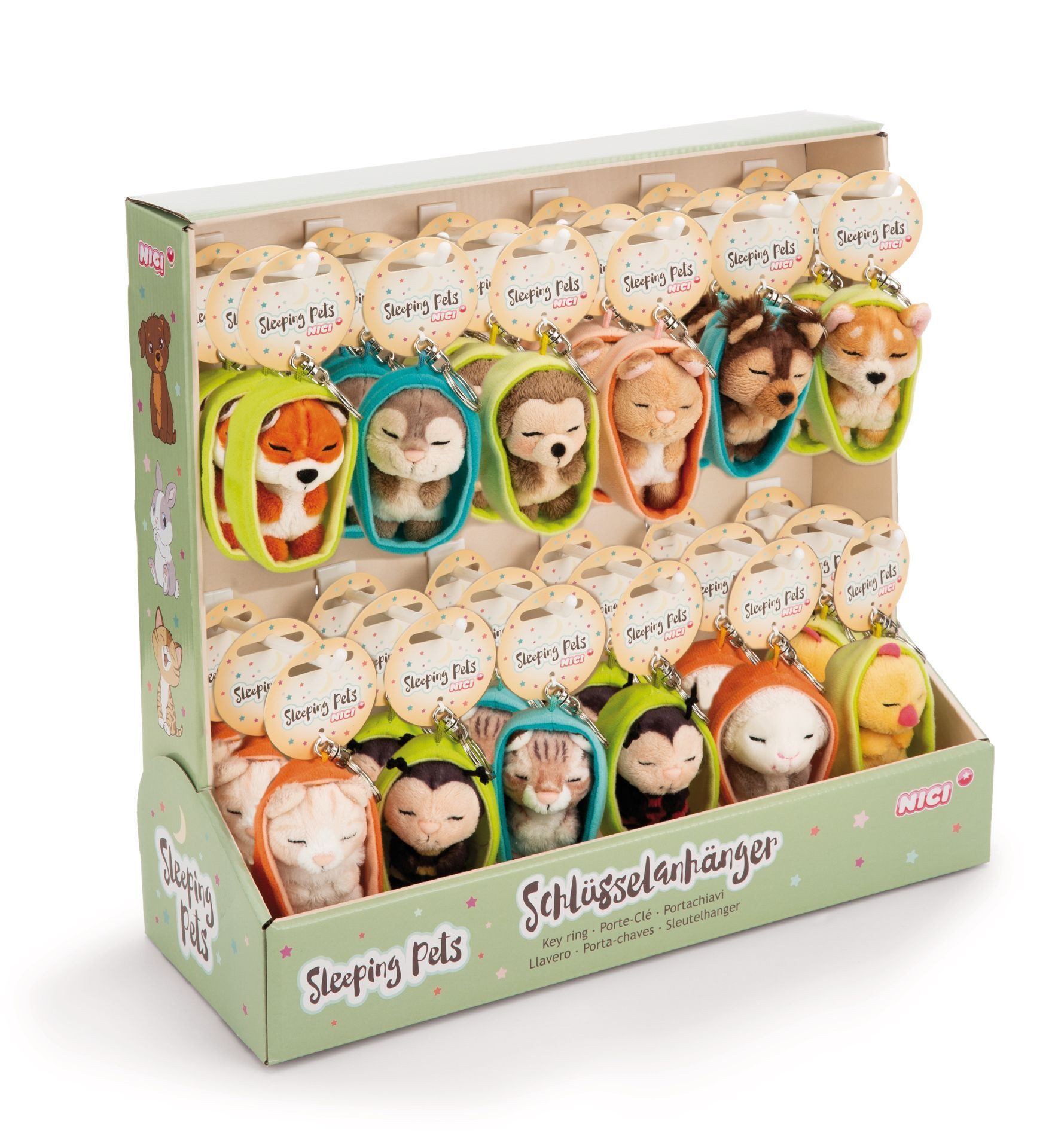 Nici Plüschfigur Nici 61600 Меню Schlüsselanhänger Sleeping Pets 8cm