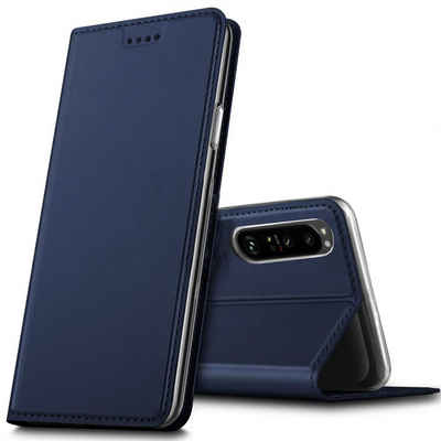 CoolGadget Handyhülle Magnet Case Handy Tasche für Sony Xperia 5 III 6,1 Zoll, Hülle Klapphülle Ultra Slim Flip Cover für Sony 5 III Schutzhülle