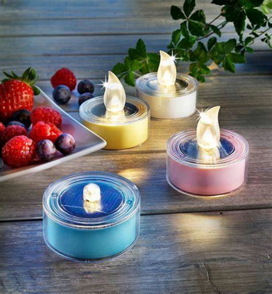 Weltbild Teelicht Maxi-LED-Teelichter mit Solar, 4er-Set günstig online kaufen