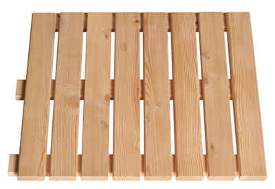 BM Massivholz Holzfliesen, Set, 80 St., Lärche, 50x50 cm, 20m²