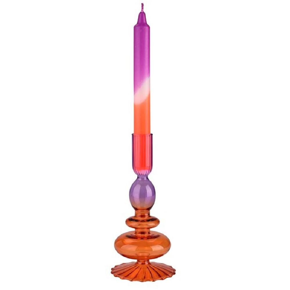 Giftcompany Kerzenhalter Kerzenständer Voile Lila Orange (19cm) günstig online kaufen