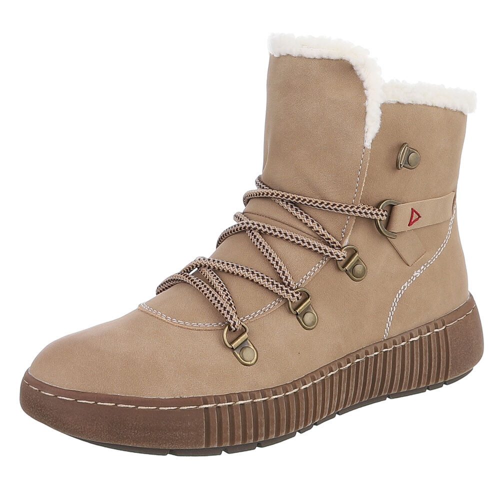 Ital-Design Damen Winterboots mit Futter und robuster Schnürung Snowboots ( günstig online kaufen