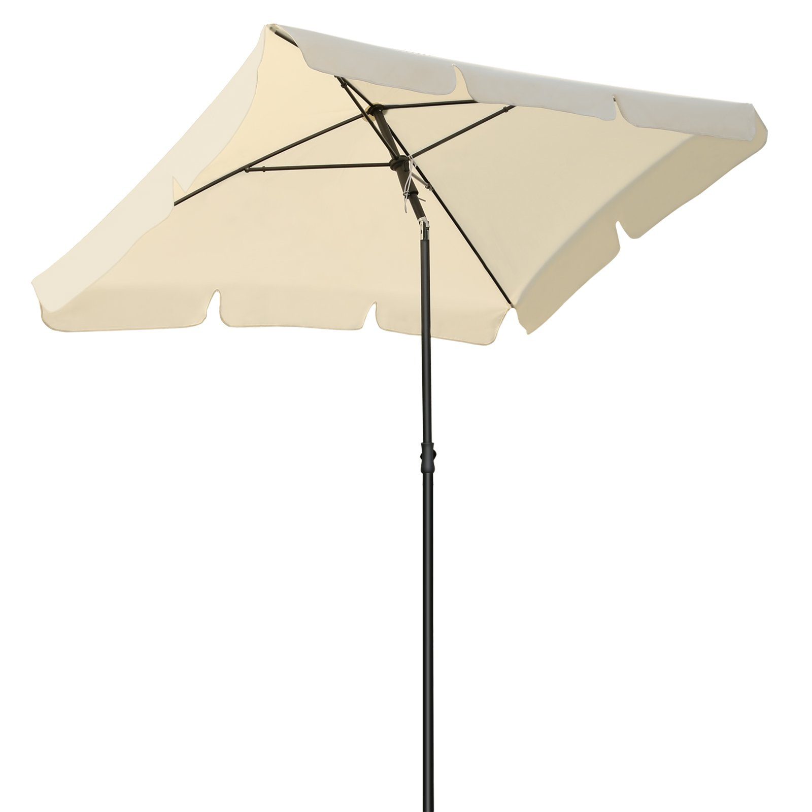 MVPower Sonnenschirm, 200 x 125 cm Sonnenschirme rechteckig knickbar