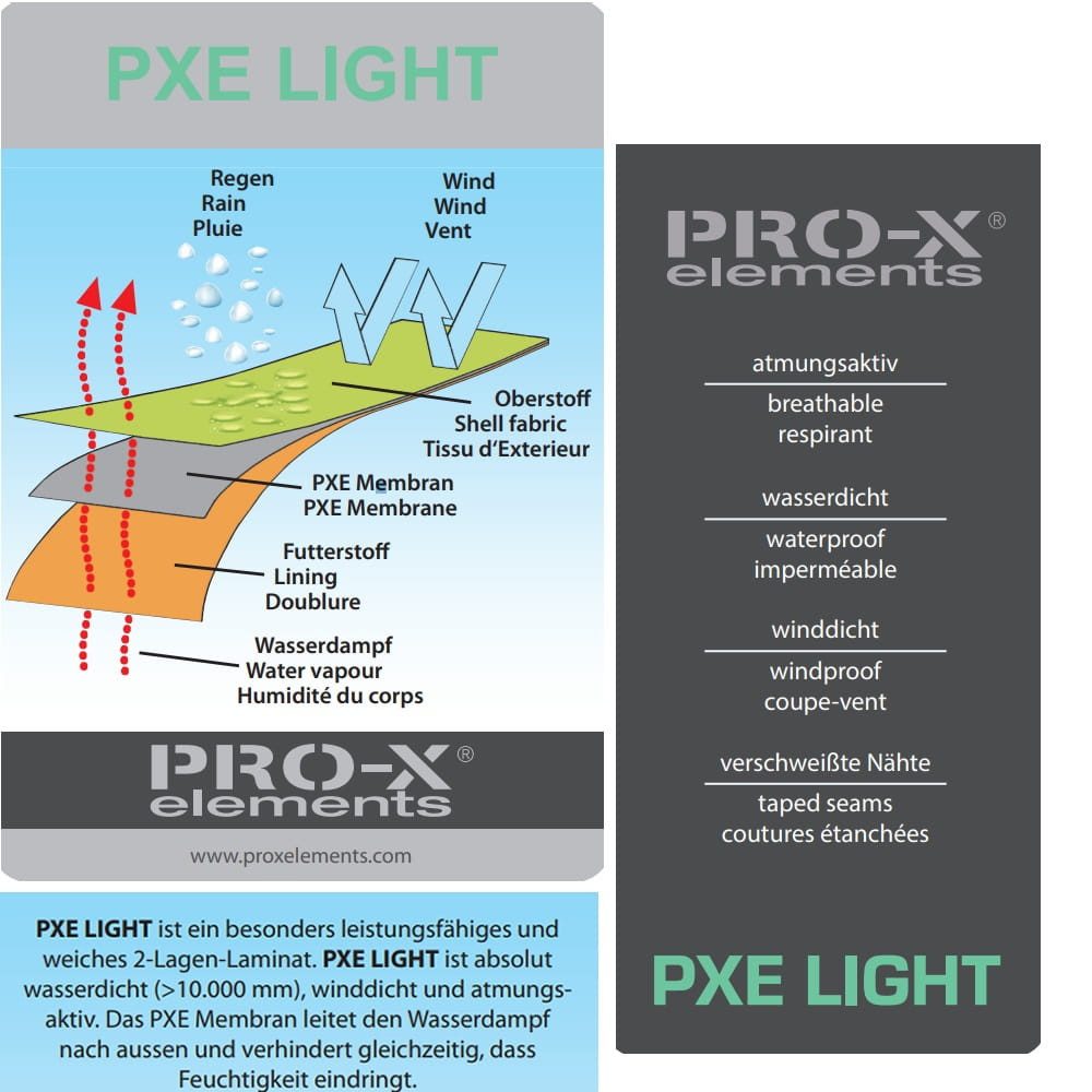 PRO-X ELEMENTS Regenjacke "Pro-X Davina Damen Regenjacke wasserdicht elastisch in großen Größen Damen Regenjacke wasserdicht elastisch mit Stretch in Übergröße