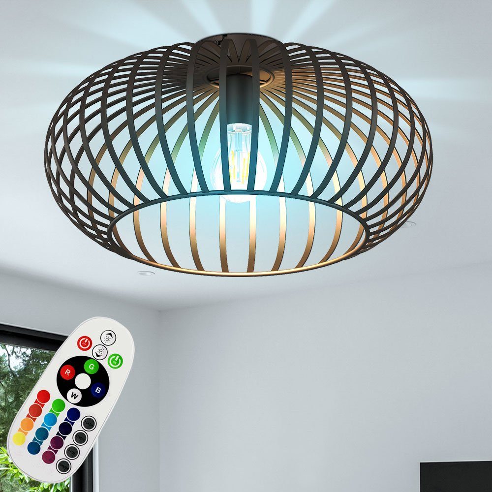 LED Retro Decken Hänge Strahler RGB DIMMER Fernbedienung Arbeits Zimmer Lampe 