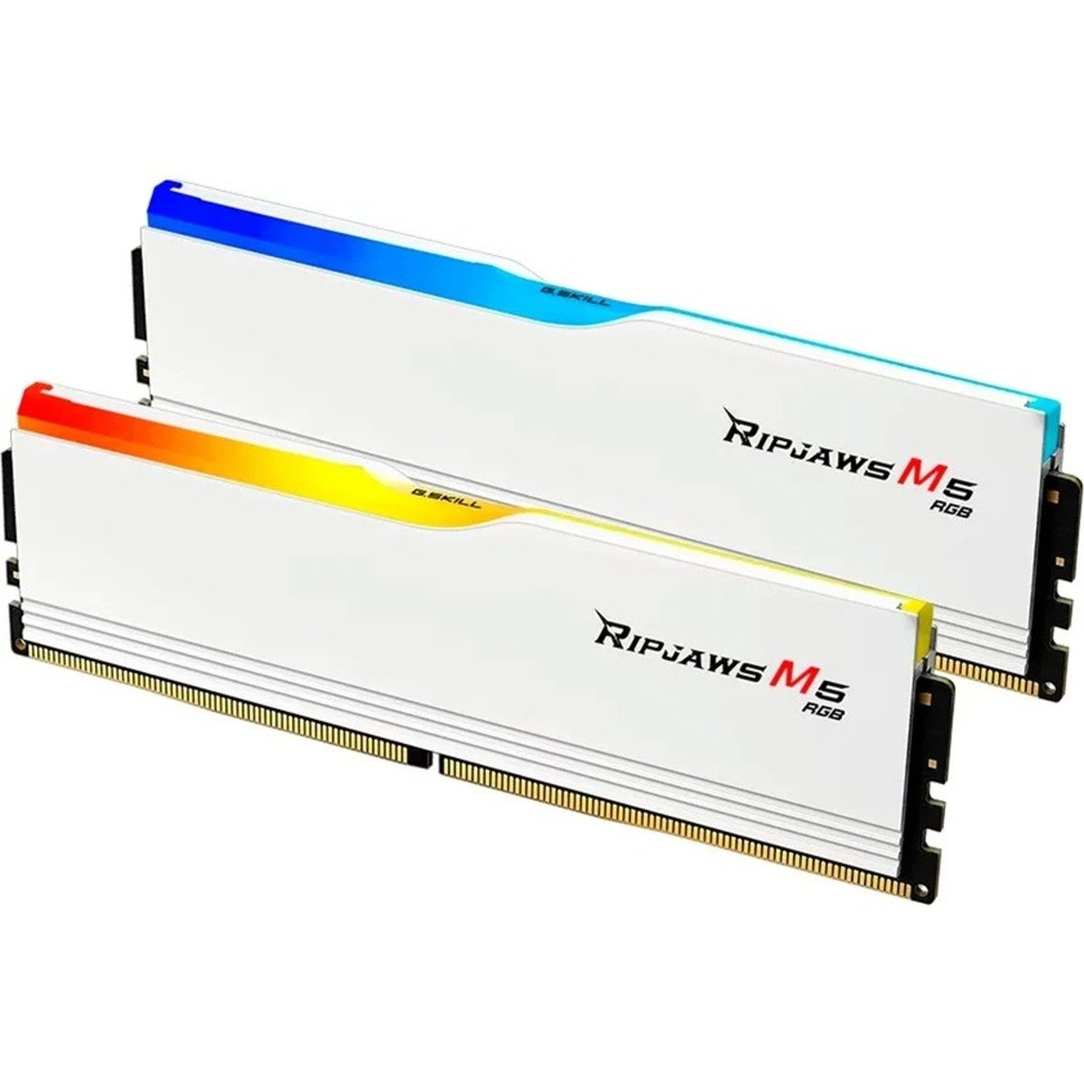 G.Skill RAM Ripjaws M5 RGB Intel 32GB DDR5-6000 RAM CL28 Aluminium PC-Arbeitsspeicher (RGB Beleuchtung, energieeffizient mit 1,35V)
