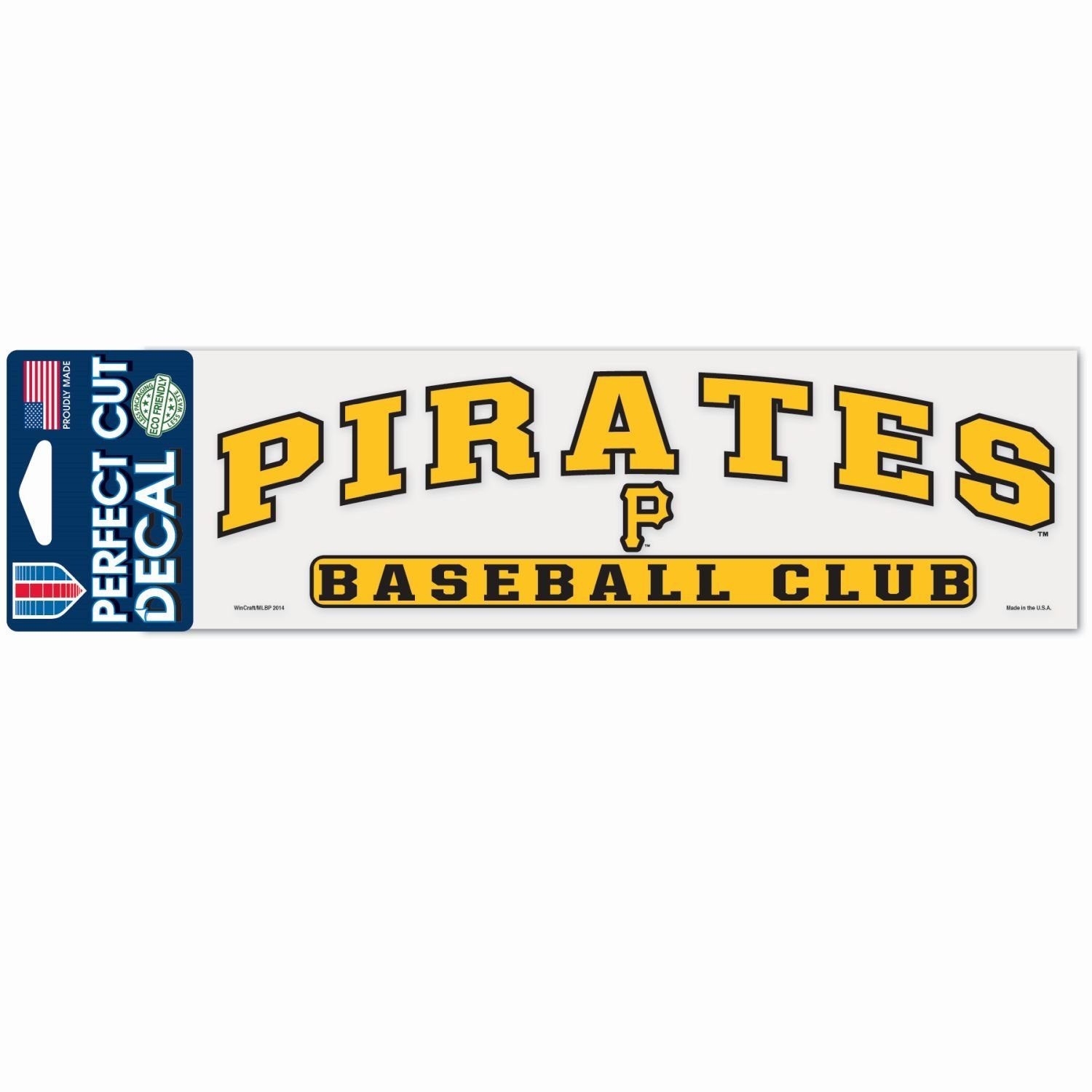 WinCraft Wanddekoobjekt MLB Perfect Cut Aufkleber 8x25cm Pittsburgh Pirate