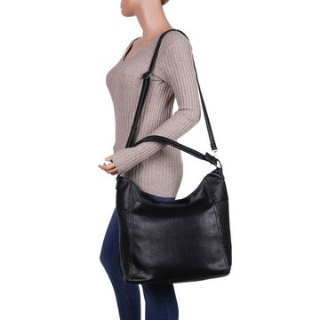 Ital-Design Schultertasche Mittelgroße, Damentasche used Optik Shopper Handtasche