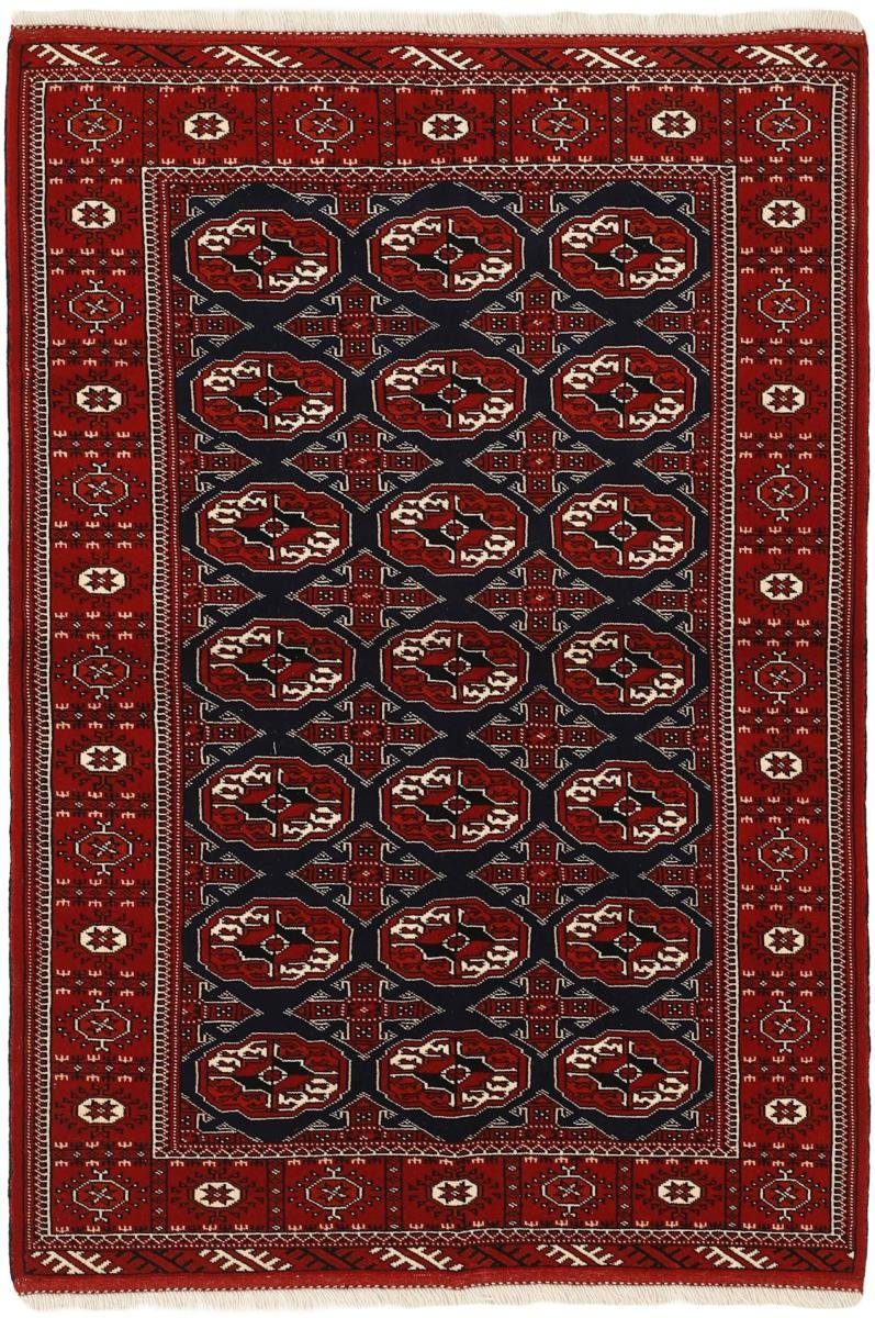 Orientteppich Turkaman 133x197 Handgeknüpfter Orientteppich / Perserteppich, Nain Trading, rechteckig, Höhe: 6 mm