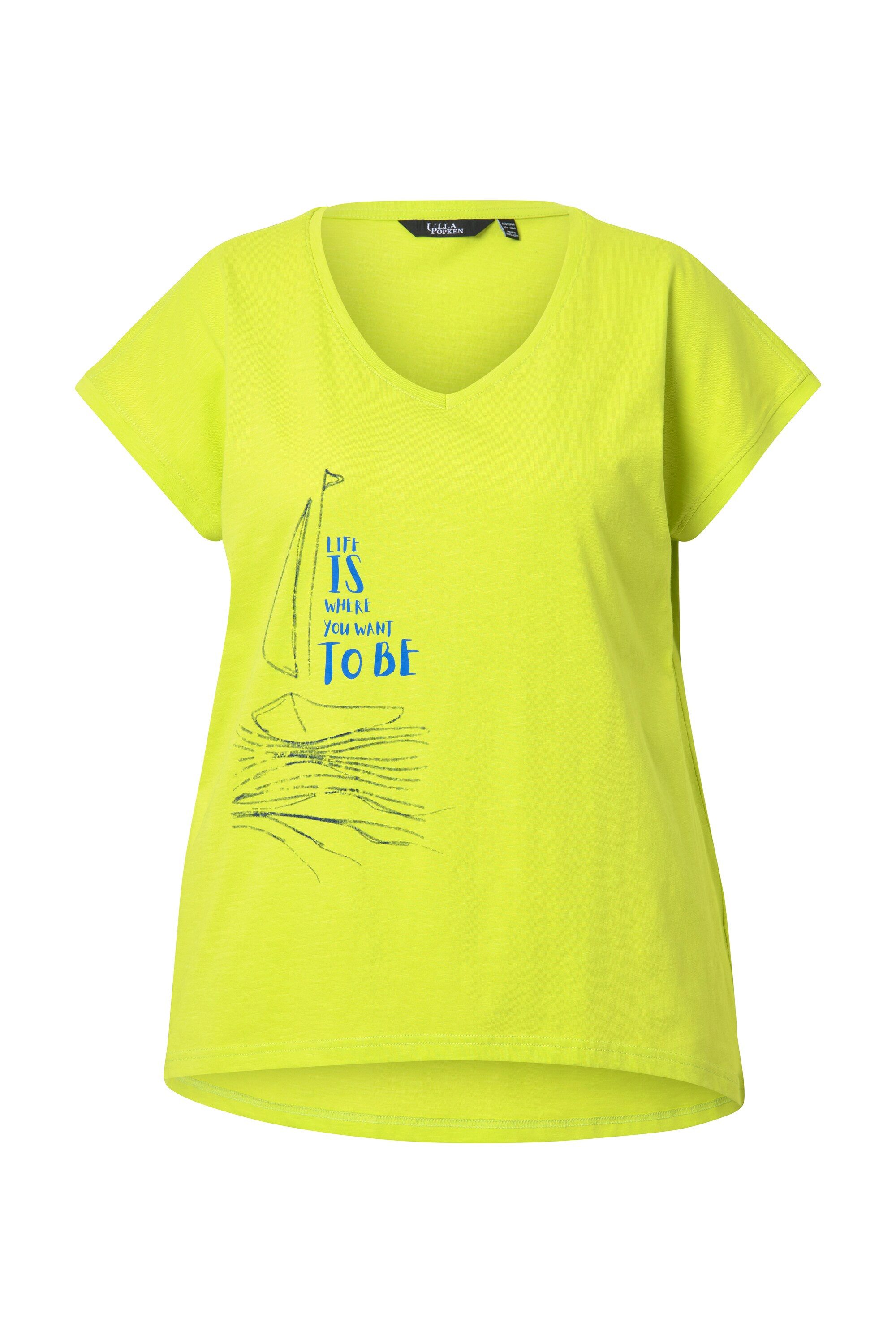 Ulla Popken T-Shirt T-Shirt Boot A-Linie günstig online kaufen