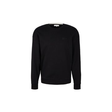 TOM TAILOR Sweatshirt schwarz regular fit (1-tlg)