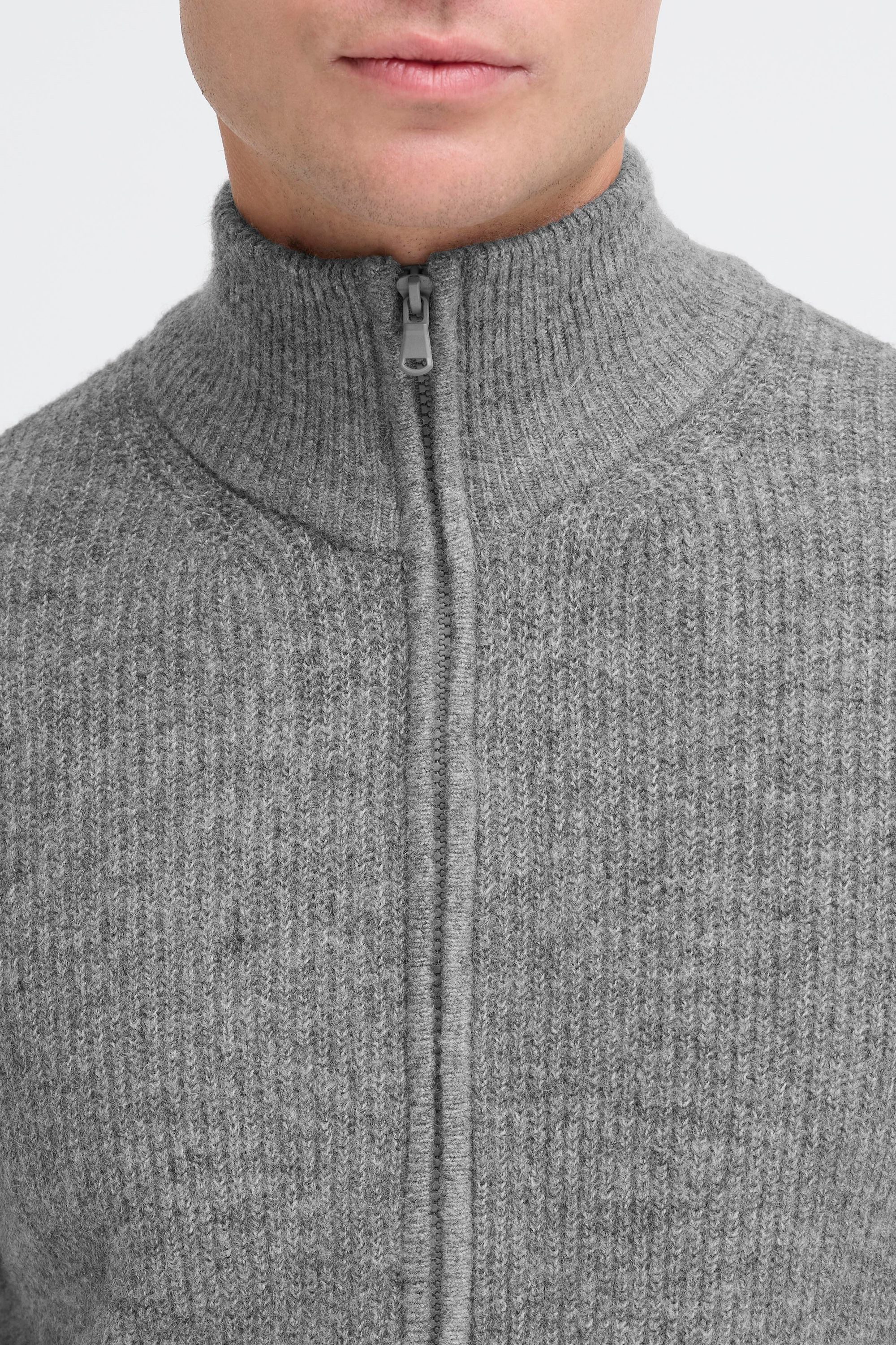 Indicode Strickjacke IDBratram Modische Strickjacke mit Reißverschluss