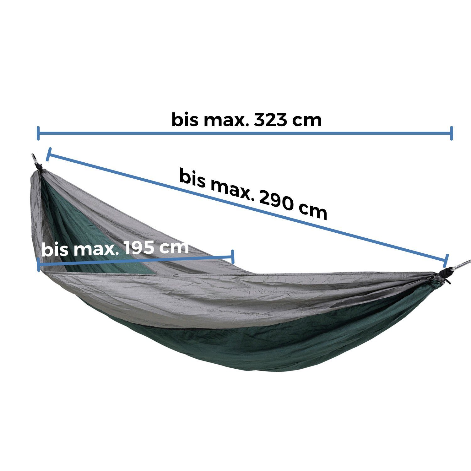 SVITA Hängematte SVITA Outdoor Hängematte, aus Fallschirmnylon – Bild 5 von 5