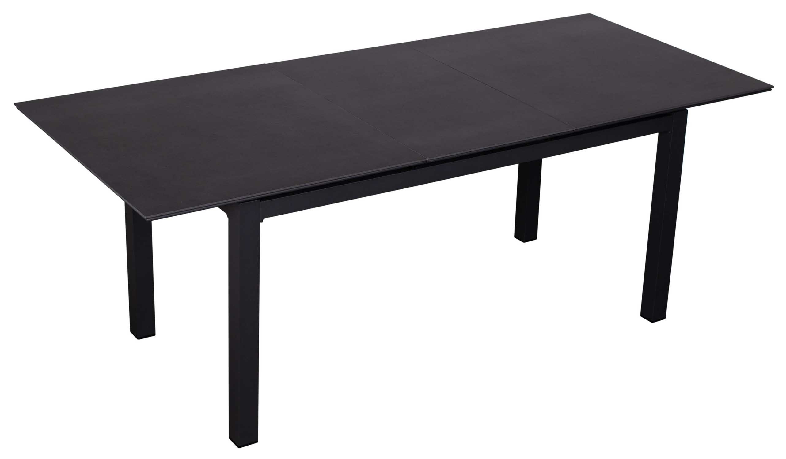 Gartentisch Ausziehtisch Tarifa 160/210 x 90 cm dark grey Aluminium