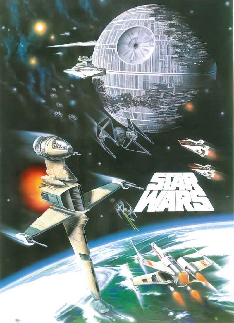 Star Wars Poster Star Wars Poster Space Battle 69,9 x 96,3 cm