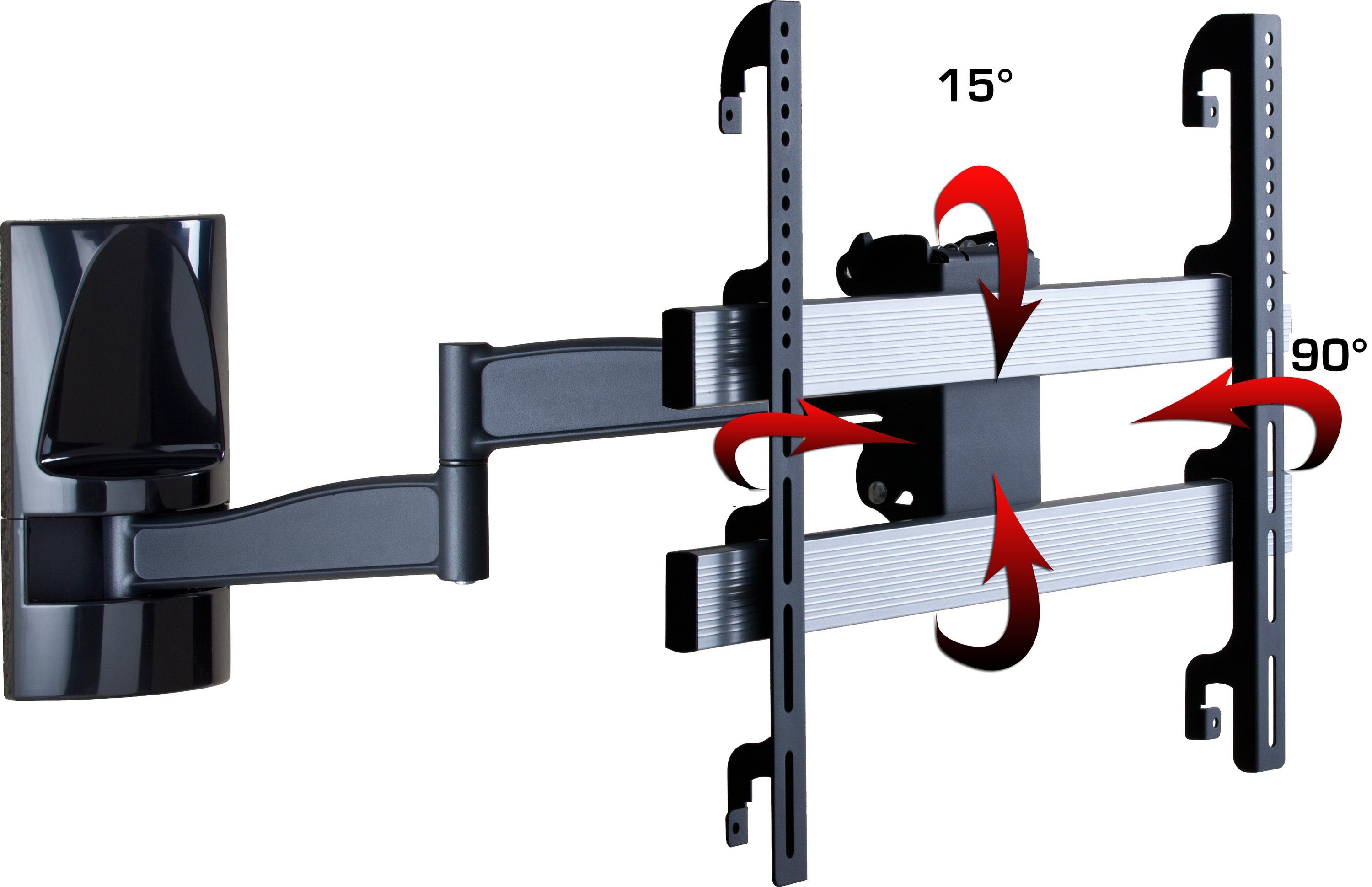 VCM TV-Wandhalterung TV VESA Wandhalterung neigbar ausziehbar WS300
