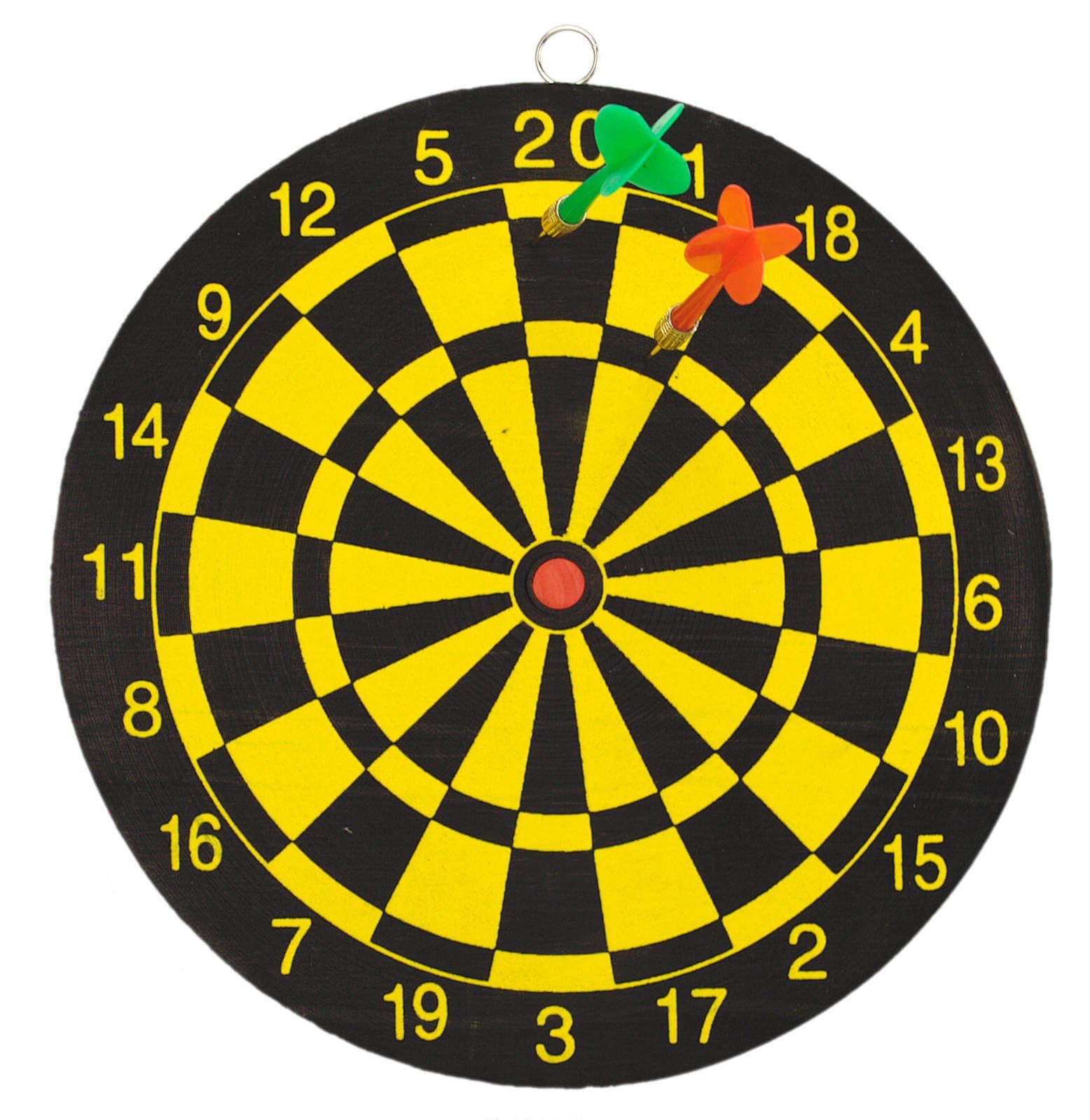Spiel Dartspiel Dartscheibe mit zwei Dart Pfeilen