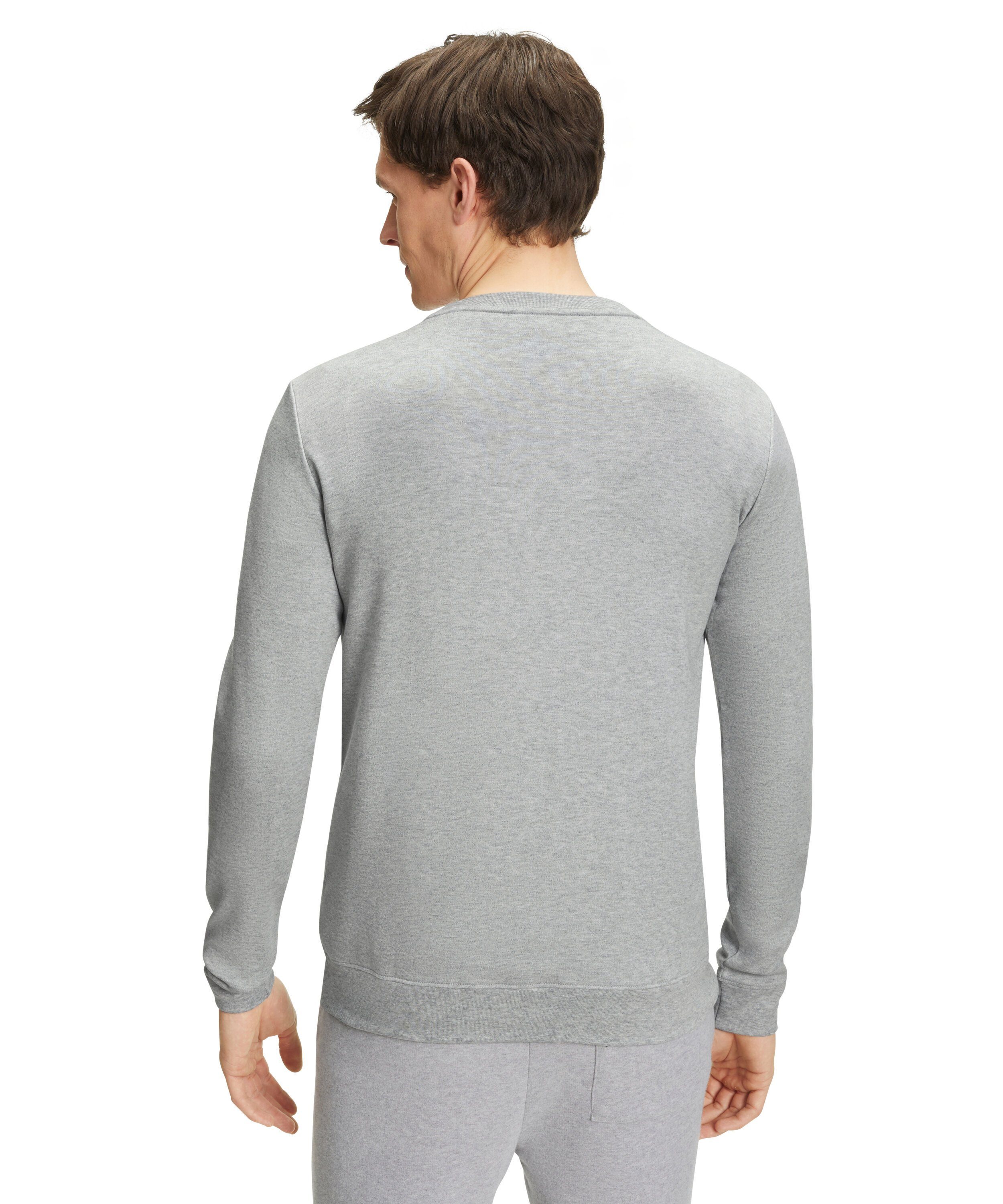 light Langarmshirt aus (1-tlg) Pima-Baumwolle hochwertiger FALKE grey (3400)
