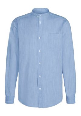 H.I.S Langarmhemd Regular Fit, mit Stehkragen und Brusttasche, reine Baumwolle