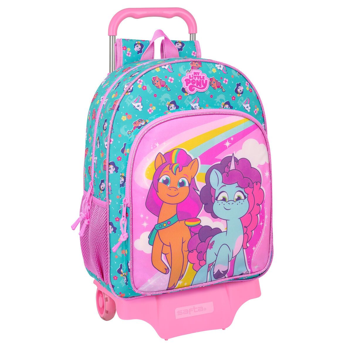 My Little Pony Schulranzen Schulrucksack mit Rädern Rucksack Trolley My Little Pony Magic Rosa tü