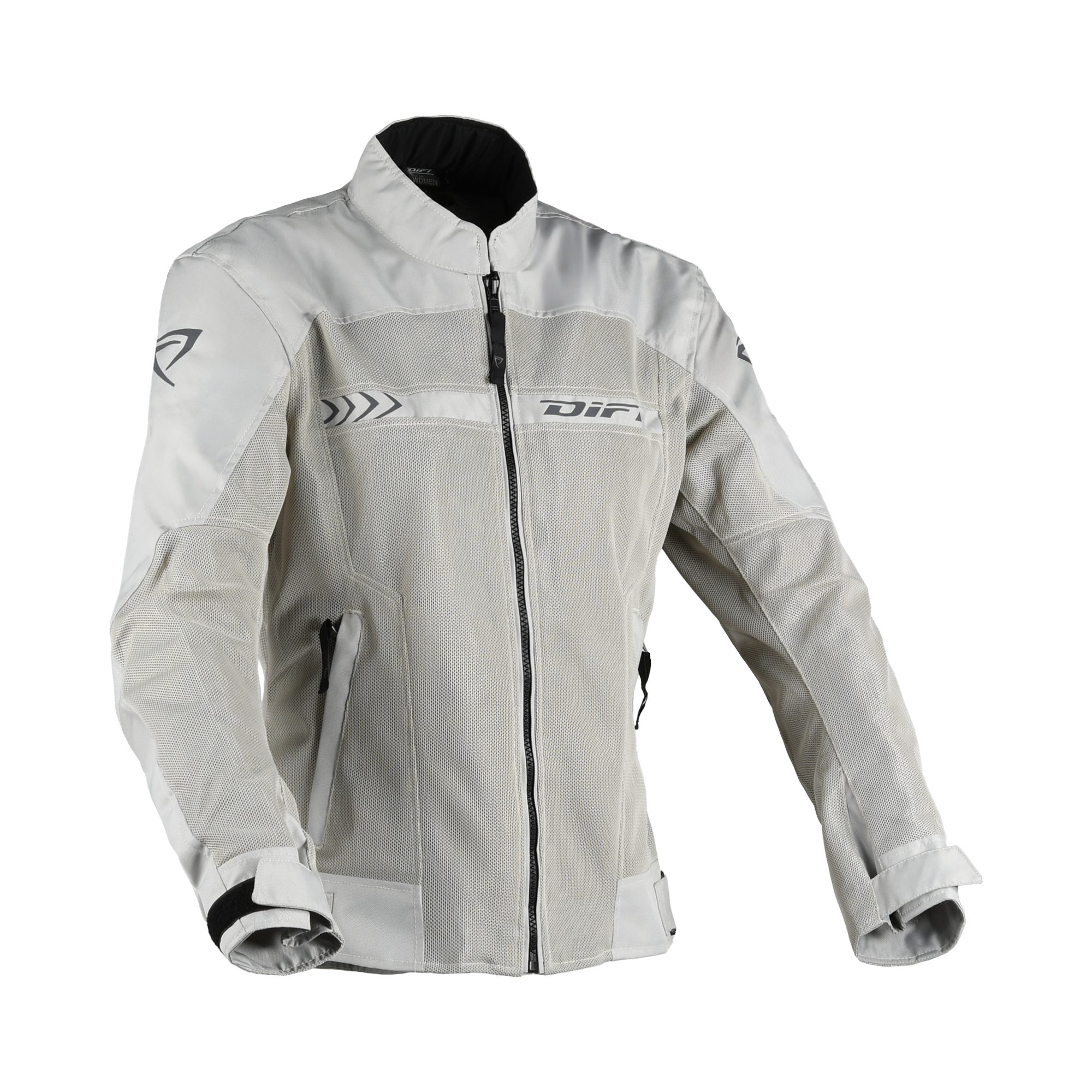 DIFI Motorradjacke Ibiza Air 2 Lady Damen Sommer Motorrad Jacke Hellgrau