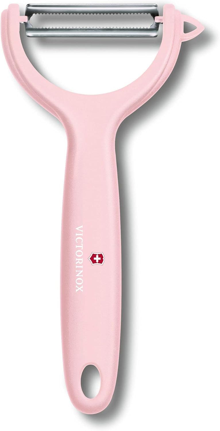 Victorinox Spargelschäler Universalschäler, extra scharf, Zackenschliffklinge, zweischneidig