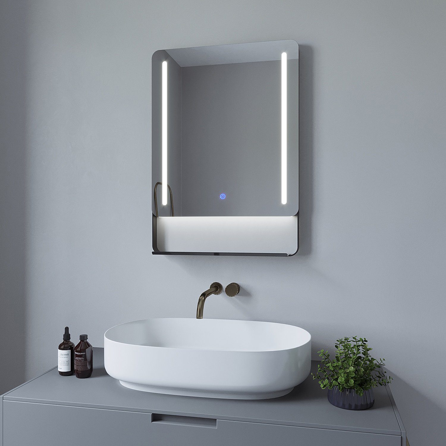 AQUABATOS Wandspiegel Badspiegel Badezimmerspiegel mit Beleuchtung günstig online kaufen