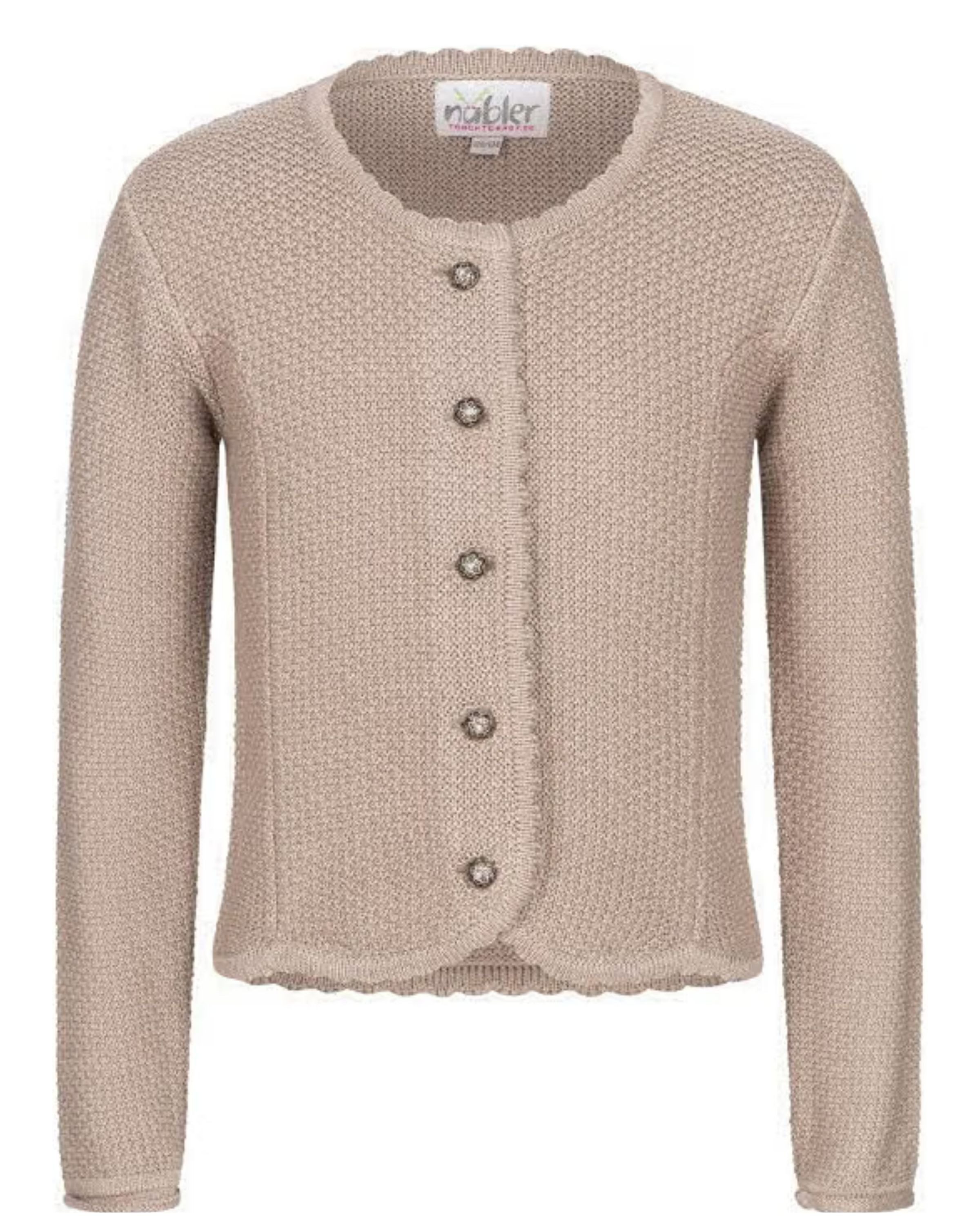 Nübler Trachtenstrickjacke Kinderstrickjacke Yvonne in Natur von Nübler, Trachtenmode