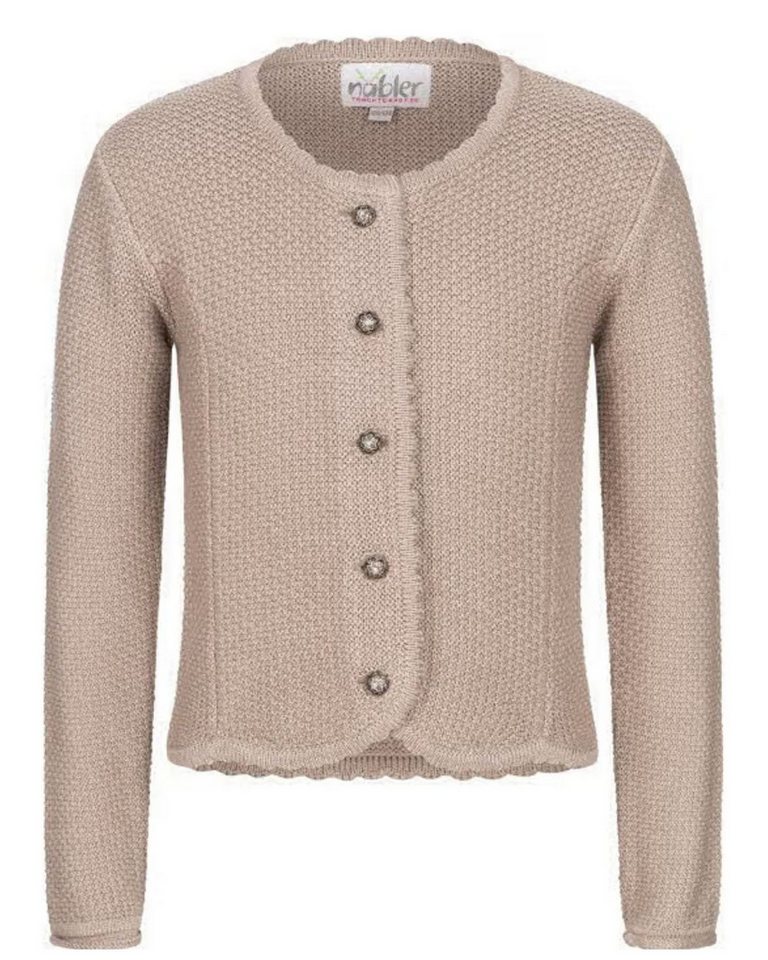 Nübler Trachtenstrickjacke Kinderstrickjacke Yvonne in Natur von Nübler, Trachtenmode