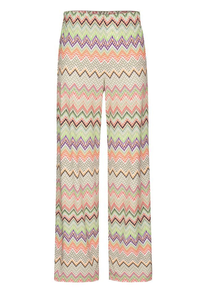 Schlupfhose – Hose mit Weitem Bein und Allover-Print